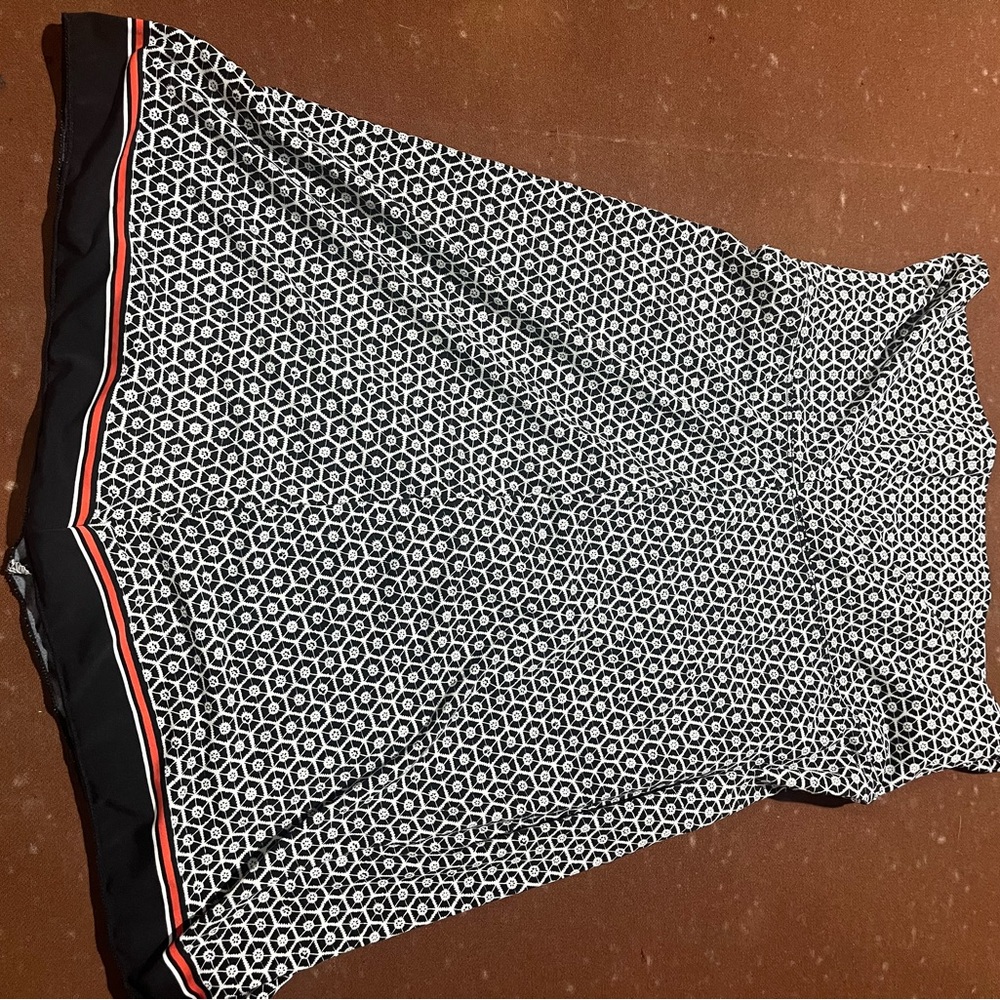 Sophie Max Monochrome Geometric Skirt